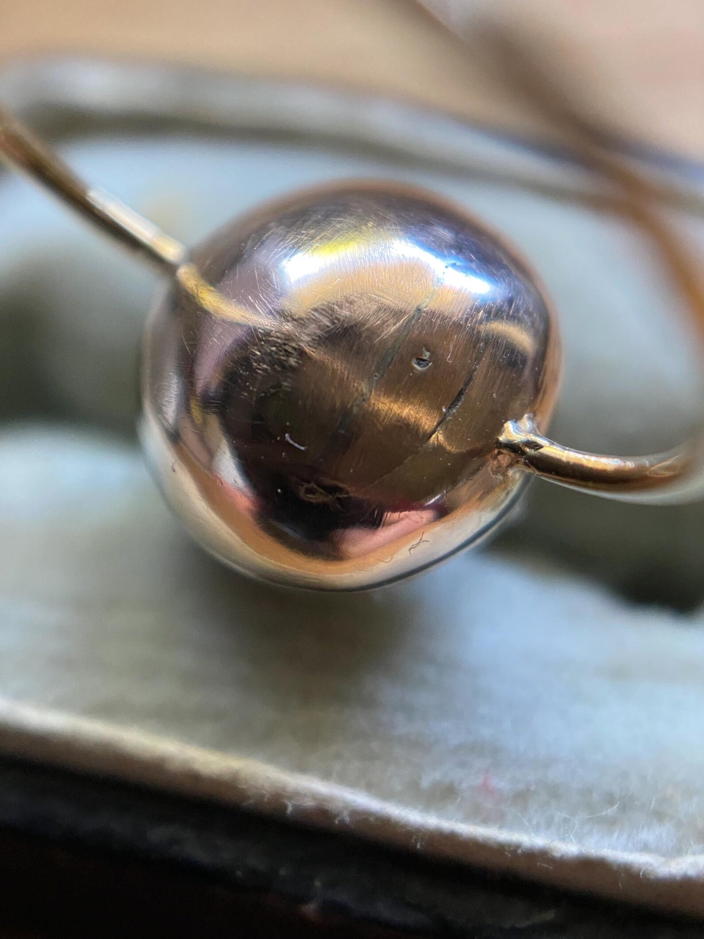 Antique Georgian Crimped & Cut Down Collet Set Foiled Yellow Topaz Round Solitaire in Silver and 14k Gold, 1800's, 19th Century, Engagement