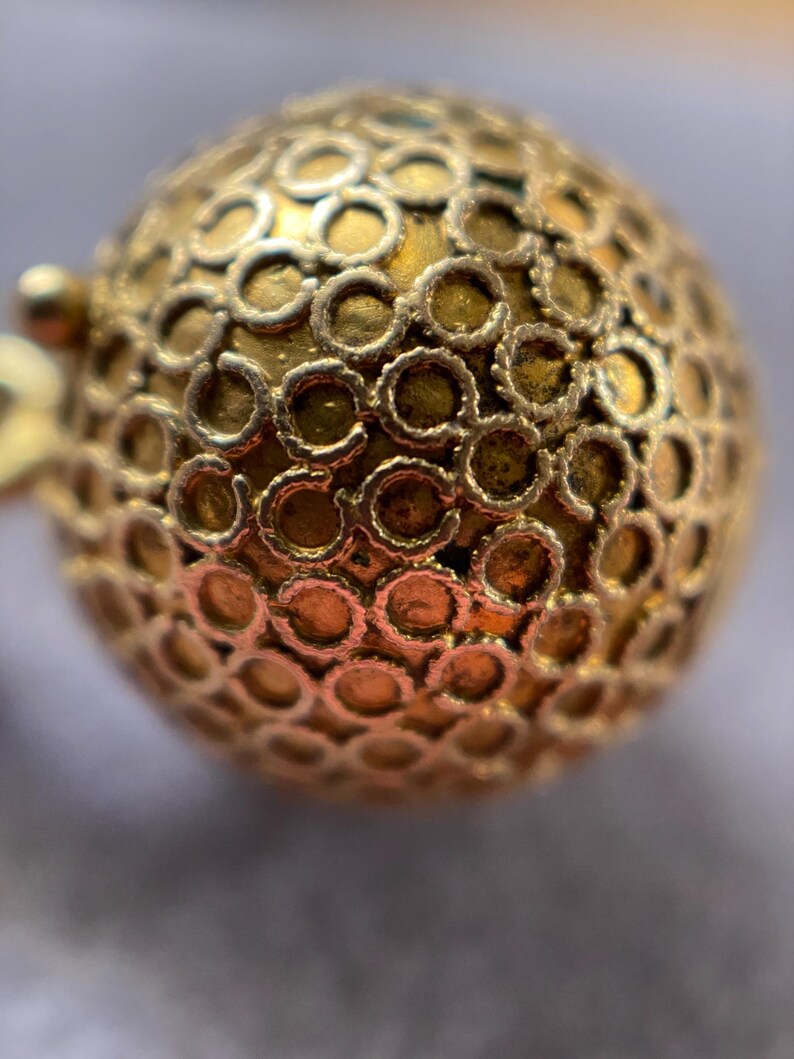Antique Victorian Repurposed Coach Cover Locket with Circular Granulation Pattern in 18k Gold, Pendant, Charm, Earrings, Conversion, 1800's