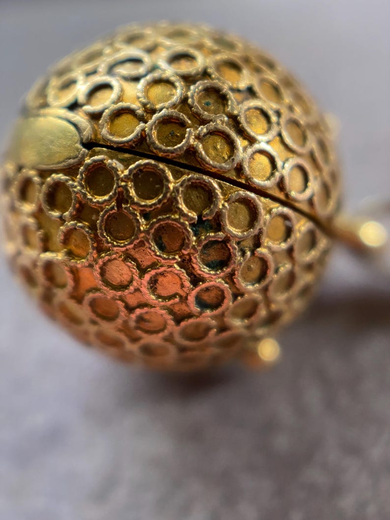 Antique Victorian Repurposed Coach Cover Locket with Circular Granulation Pattern in 18k Gold, Pendant, Charm, Earrings, Conversion, 1800's