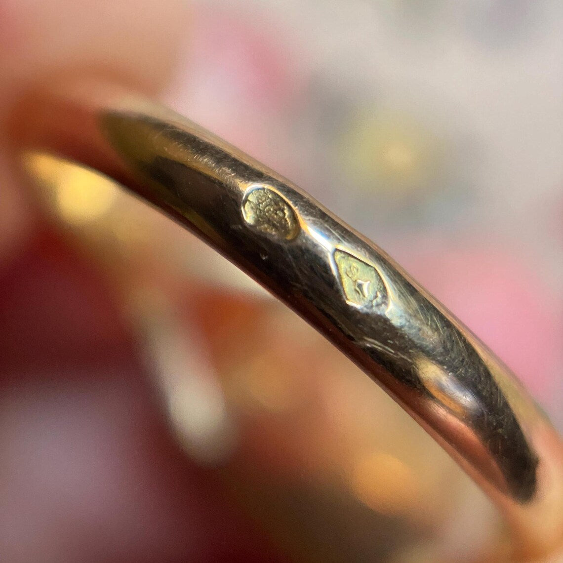 Antique Georgian French Oval Long Lozenge Foiled Garnet Paste with Marcasite Halo Ring in Silver and 18k Gold, 18th c, Cluster, Surround, Faceted