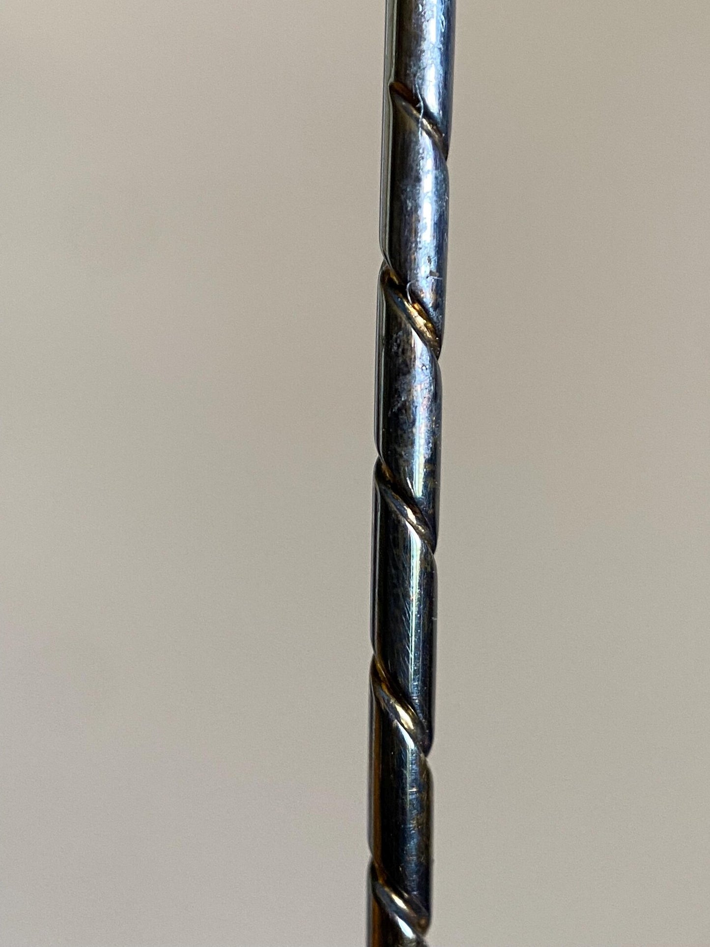 Antique Edwardian Pearl & Diamond Pave Articulated Dangling Acorn Stick Pin in Oxidized Silver c. 1910, Art Deco, En Tremblant, Figural, 1900's, Vintage,