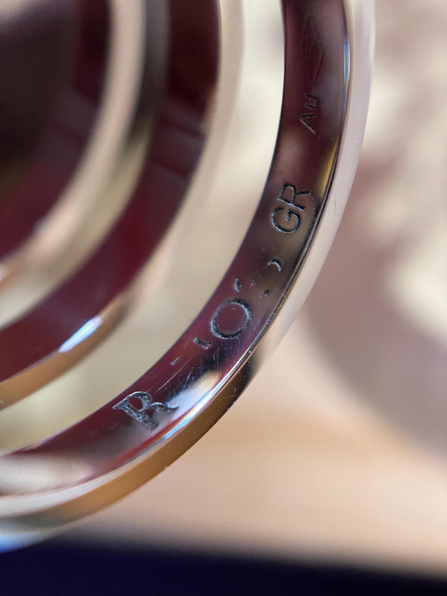 Estate Carlo Repossi Minimalist "Berbere" Triple Row Ring in 18k White Gold c. 2010, Italian, Multi-Band, Designer, Floating, Harem, Original