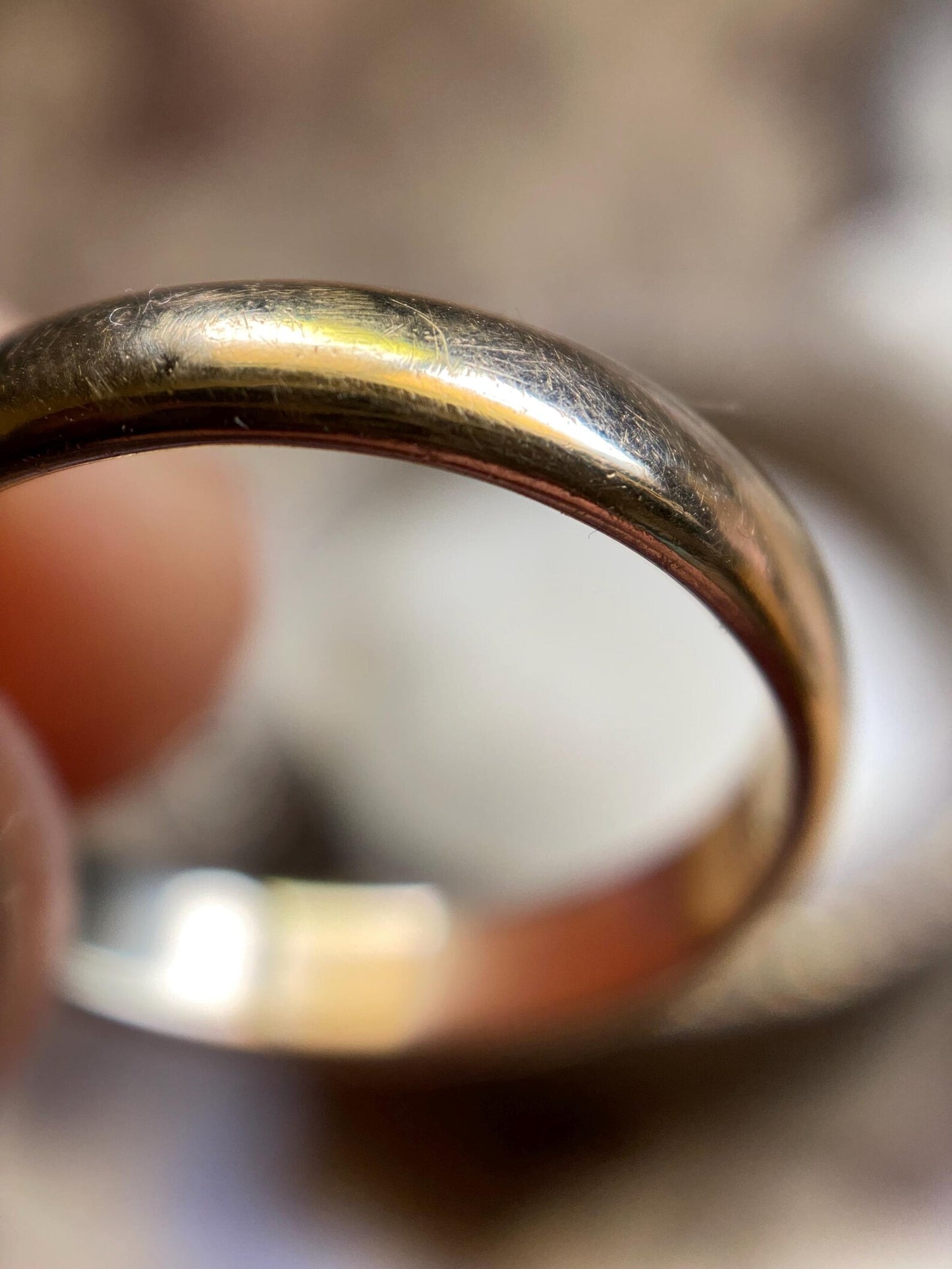 Vintage Plain Stackable Thick Donut Wedding Ring Band in Solid 18k Yellow Gold, Stacking, Midcentury, Art Deco, Eternity, Medium, Rounded