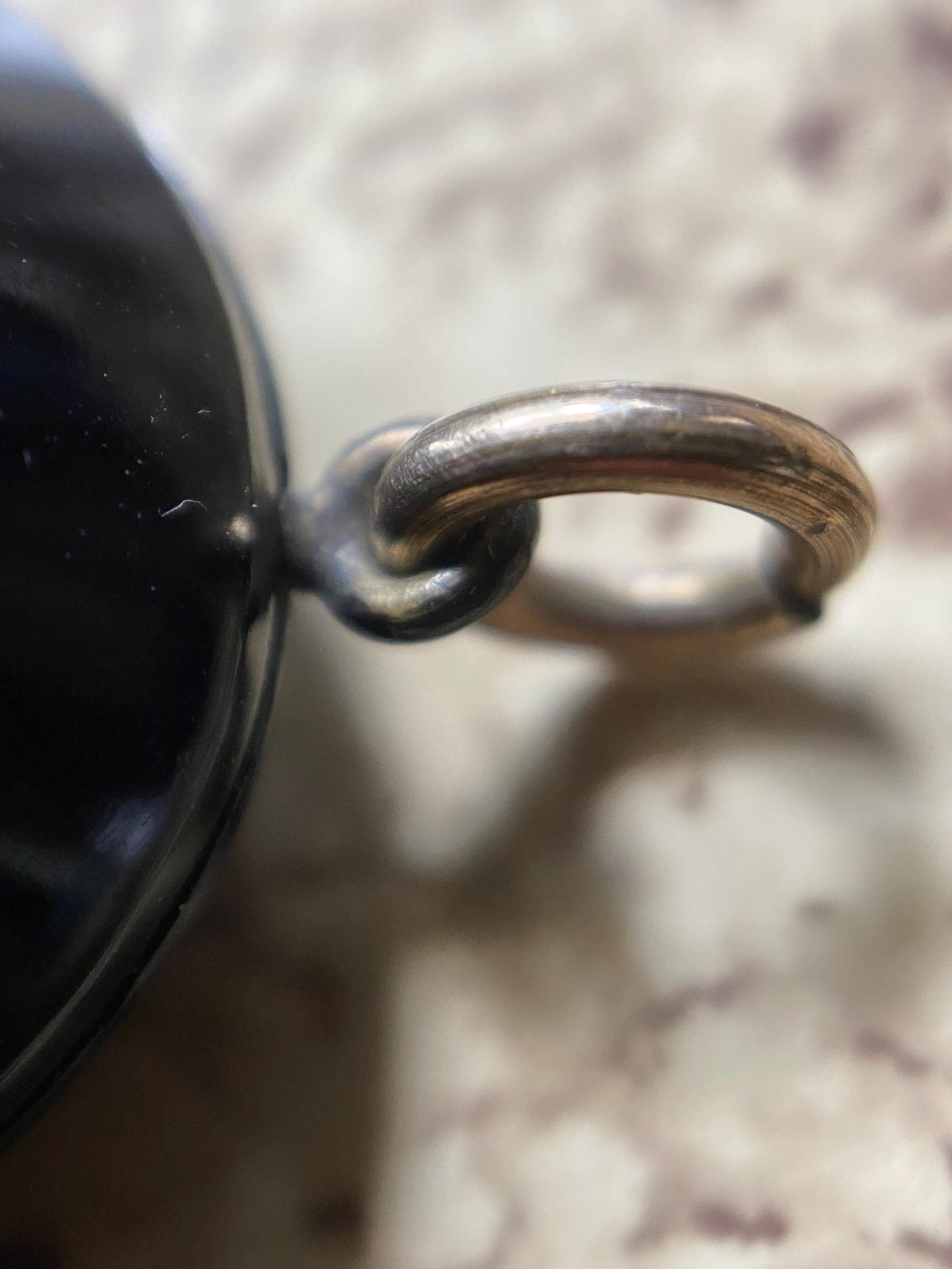 Antique Victorian Carved Jet Double Sided Mourning Locket with Etched Shield and Scalloped Frame Motifs, Pendant, Necklace, 1800's, Memorial, Memento Mori