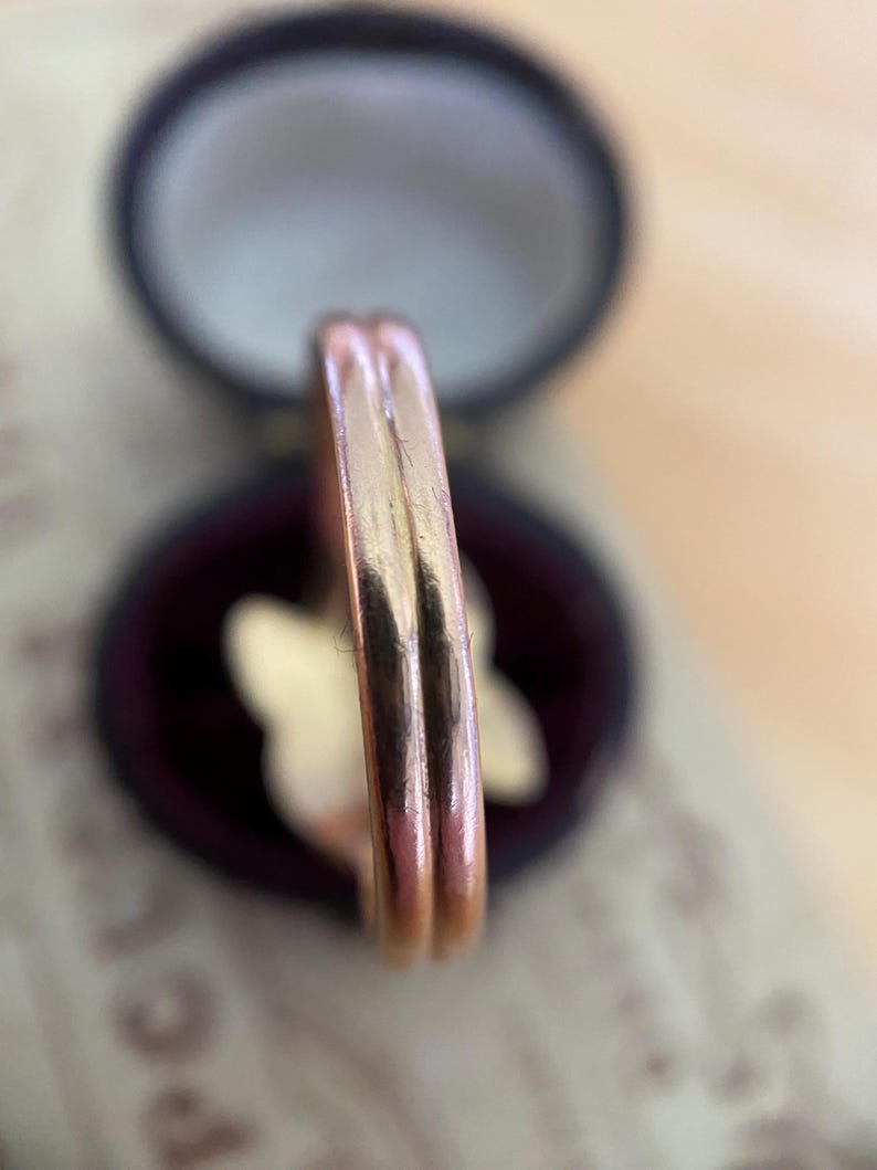 Antique French Victorian Double Entwined Snake Ring in 18k Gold, Serpent, Sentimental, 1800’s, Symbolism, Stacking, Stackable, Animal