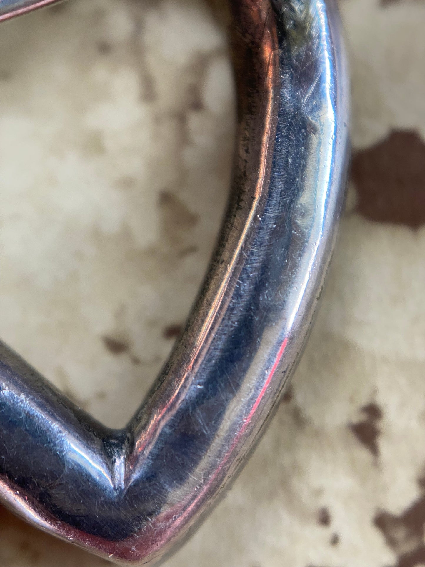 Antique Georgian Pink Paste Crowned Witches Heart Brooch in Silver c. 1750, Witch's, Pin, 1700's, Luckenbooth, Sentimental, Love Token