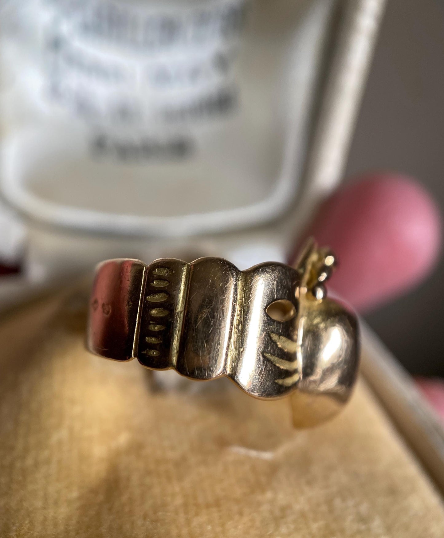 Antique 19th Century French Provincial Wide High Karat Crowned Heart & Hands Fede Ring 18k Gold, Engagement, Bague de Foi, Regional, Wedding, Claddagh, Love Token