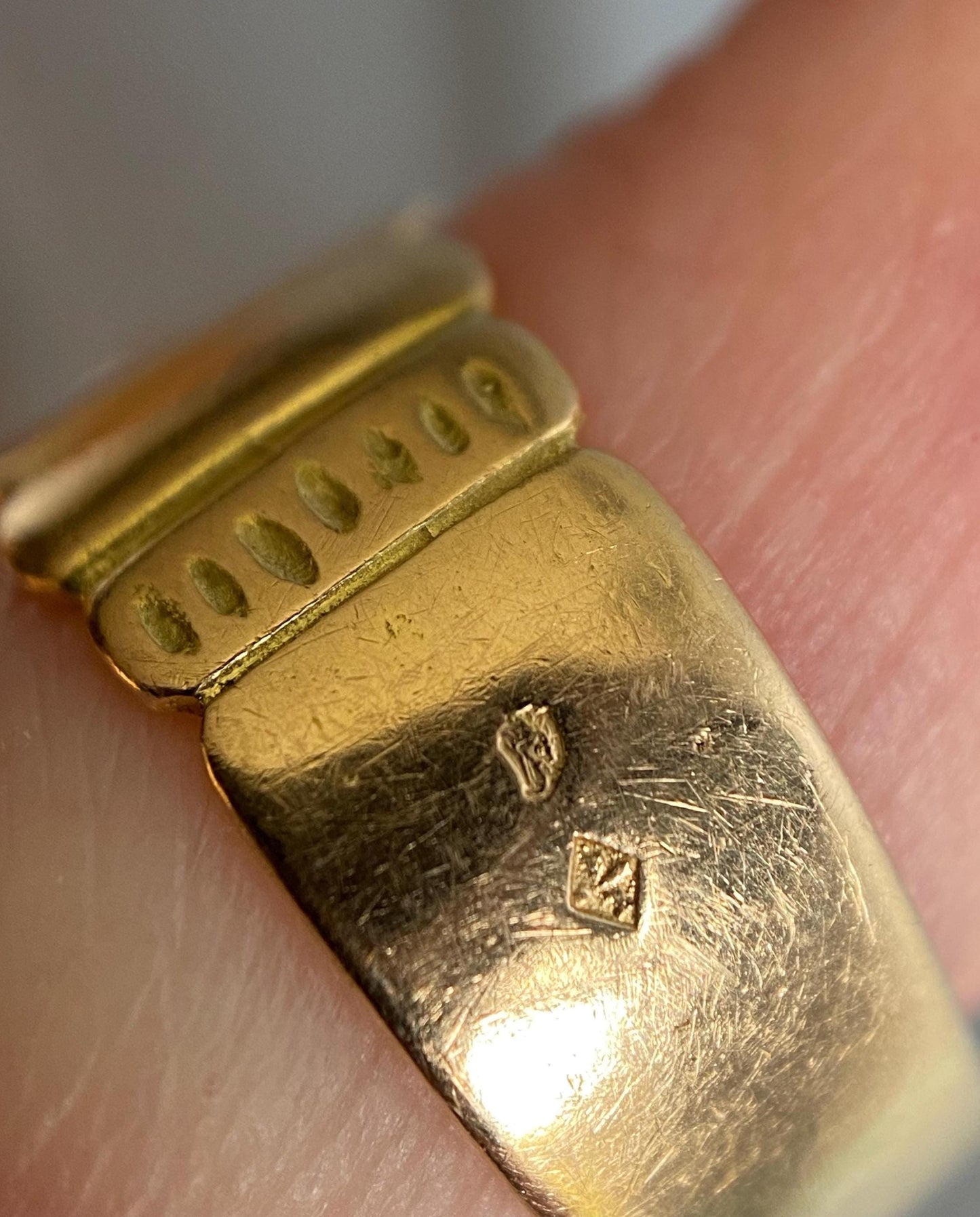 Antique 19th Century French Provincial Wide High Karat Crowned Heart & Hands Fede Ring 18k Gold, Engagement, Bague de Foi, Regional, Wedding, Claddagh, Love Token