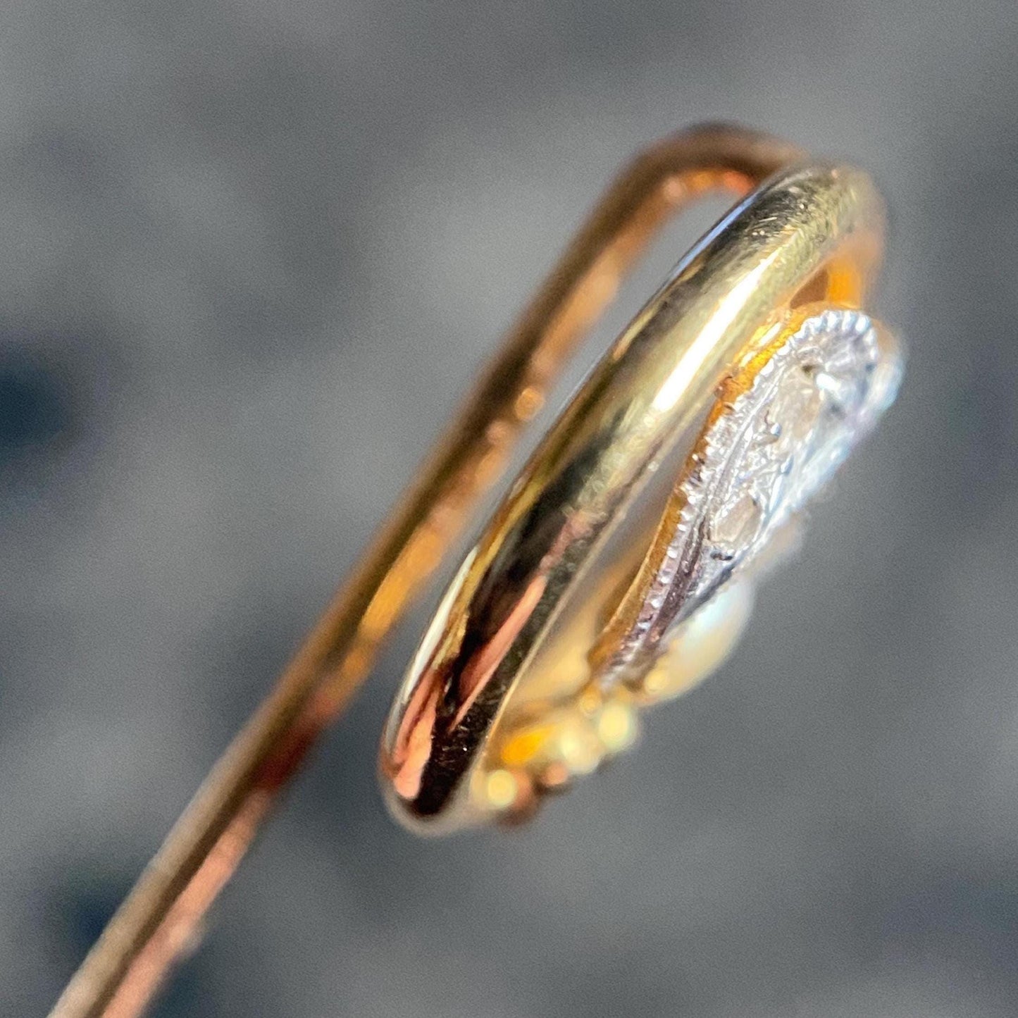 Antique Edwardian Art Nouveau Flowing Openwork Mixed Metals Mistletoe w/ Silver Diamond Leaves & Half Pearl Berry 18k Gold c. 1900, Flowers