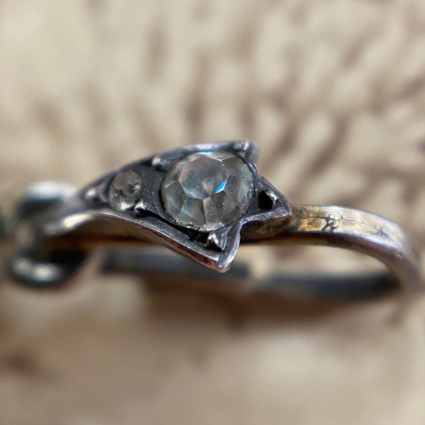 Antique Georgian Black Dot Paste "Diamond" Surround Glass Compartment Locket in Silver, Pendant, Sentimental, 1800s, Hair, Sentimental